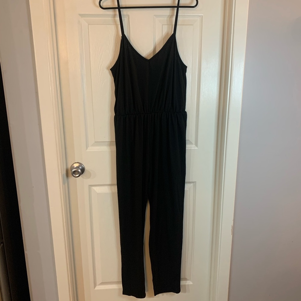 Spaghetti Strap Black Jumpsuit
